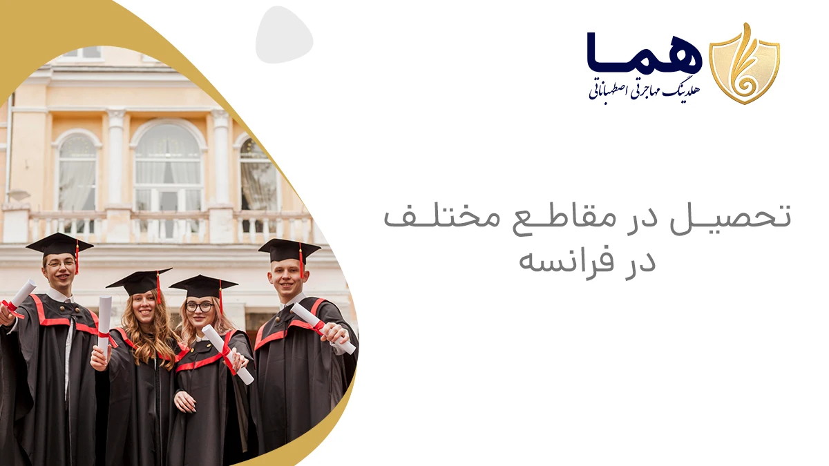 تحصیل در مقاطع مختلف در فرانسه 