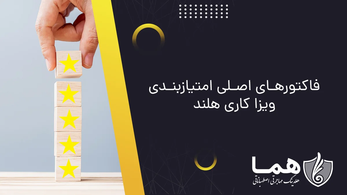 فاکتورهای اصلی امتیازبندی ویزا کاری هلند